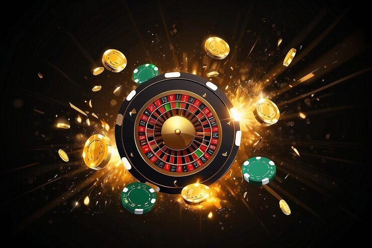 Our live roulette studio with dealer camera and wheel view